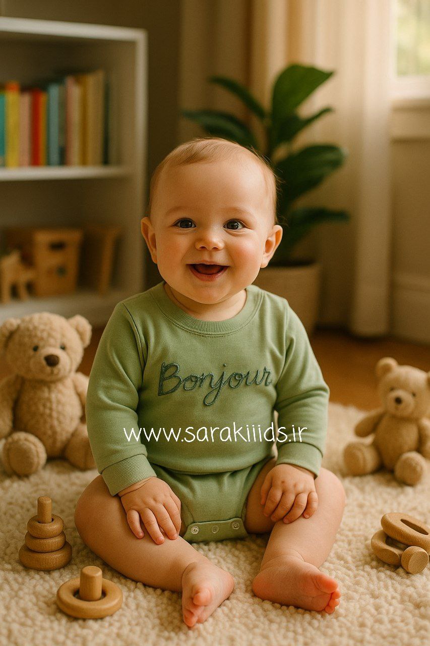 SK74978.2 بادی هفت رنگ نخ پنبه اسپرت🥹 - Image 1