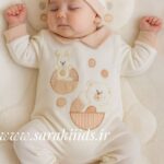 سرهمی اسپرت کلاهدار نخ پنبه خرس و خرگوش😍