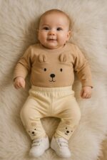 بادی شلوار نخ پنبه خرسی🤗اسپرت