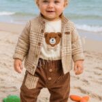 سه تکه پسرانه خرس کوچولو(ارسال 15 آبان)