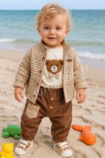 سه تکه پسرانه خرس کوچولو(ارسال 15 آبان)