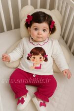 بلوز و شلوار شیک دخترونه مدل دنیز (ارسال 25 ابان)