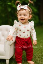 ست ۳ تیکه آلبالو 😍(ارسال 28 مهر ماه)