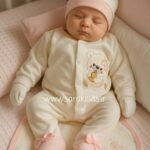 هفت تکه نخ پنبه بیمارستانی🥰طرح دخترک