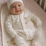 هفت تکه نخ پنبه بیمارستانی🥰طرح گوزن