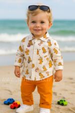 دو تکه اسپرت 3 تا 7 سال😍 (طرح گارفیلد)