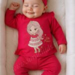 بلوز شلوار نخ پنبه پرنسس کوچولو (ارسال 15 آذر )