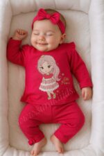 بلوز شلوار نخ پنبه پرنسس کوچولو (ارسال 15 آذر )