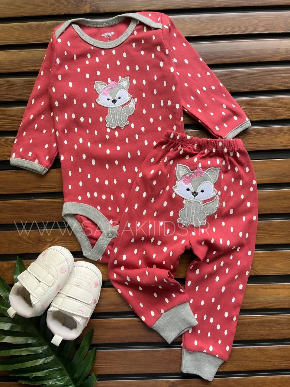 SK11862 بادی و شلوار دخترانه خالدار کارترز carters - Image 1