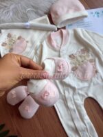 هفت تکه نخ پنبه بیمارستانی🥰طرح گوزن - Image 3