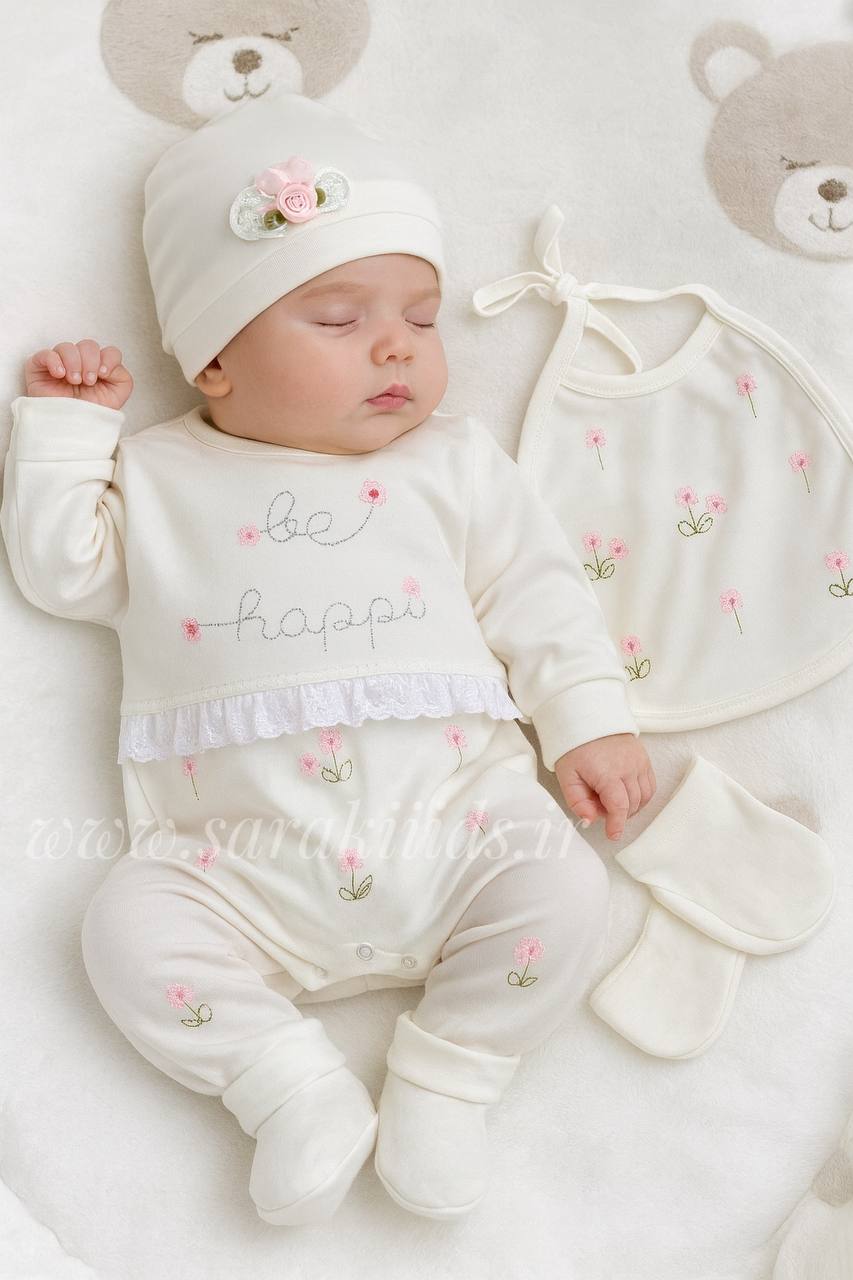 SK33999.1 هفت تکه گلدوزی شده نخ پنبه بیمارستانی🥰 - Image 1