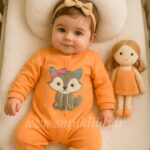 سرهمی دخترانه نخ پنبه گرم بالا روباه کوچولو🥹