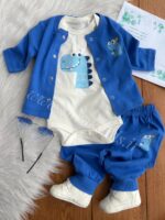 سه تکه نخ پنبه اسپرت 🥳 (طرح دایناسور) - Image 2