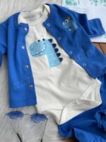 سه تکه نخ پنبه اسپرت 🥳 (طرح دایناسور) - Image 3