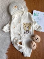 سه تکه نخ پنبه بیمارستانی (طرح bear) - Image 2