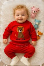 ست بادی شلوار نخ پنبه شیر کوچولو🥳