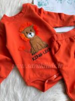 ست بادی شلوار نخ پنبه شیر کوچولو🥳 - Image 7