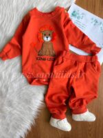 ست بادی شلوار نخ پنبه شیر کوچولو🥳 - Image 6