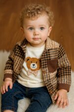 دو تکه شکت پاییزه و بلوز خرسی👌