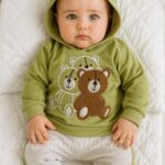 ست هودی شلوار اسپرت خرسی