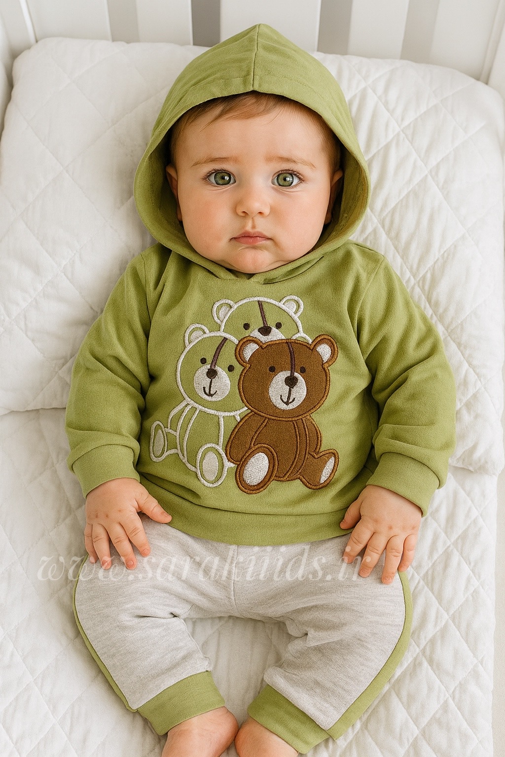 IMG_3197 ست هودی شلوار اسپرت خرسی - Image 1