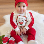 بلوز شلوار نخ پنبه پیشی کوچولو❤️