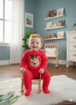 سرهم وارداتی نخ پنبه اسپرت گوزن کوچولو😍زیپ دار - Image 7