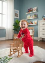 سرهم وارداتی نخ پنبه اسپرت گوزن کوچولو😍زیپ دار - Image 6