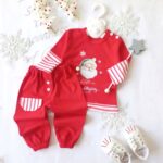 بلوز آستین بلند  و شلوار پسرونه مدل آنیل👶👶 ارسال 15 اذر - Image 2