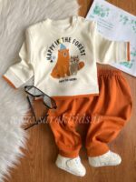 بلوز و شلوار نخ پنبه اسپرت خرس و سنجاب😇 - Image 4