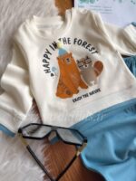 بلوز و شلوار نخ پنبه اسپرت خرس و سنجاب😇 - Image 7