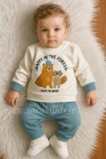 بلوز و شلوار نخ پنبه اسپرت خرس و سنجاب😇 - Image 2