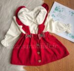 بلوز و سارافون مخمل عنابی مجلسی(ارسال 15 آذر) - Image 4