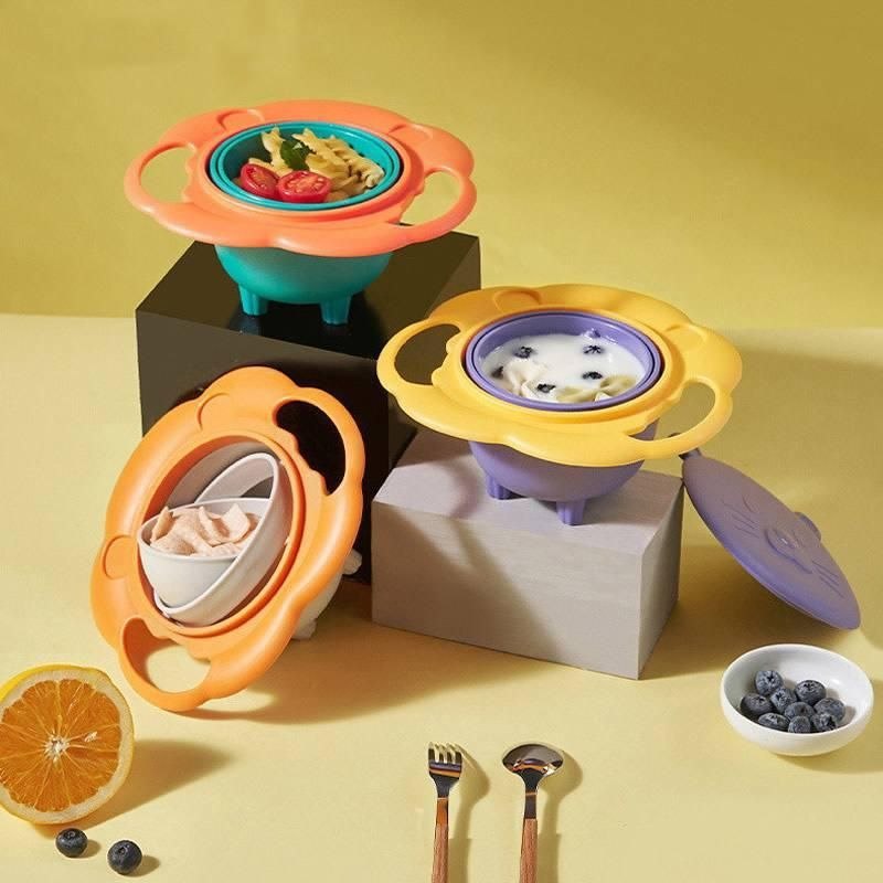 SK36673 ظرف غذای معلق کودک طرح شیر 360 درجه - Image 1