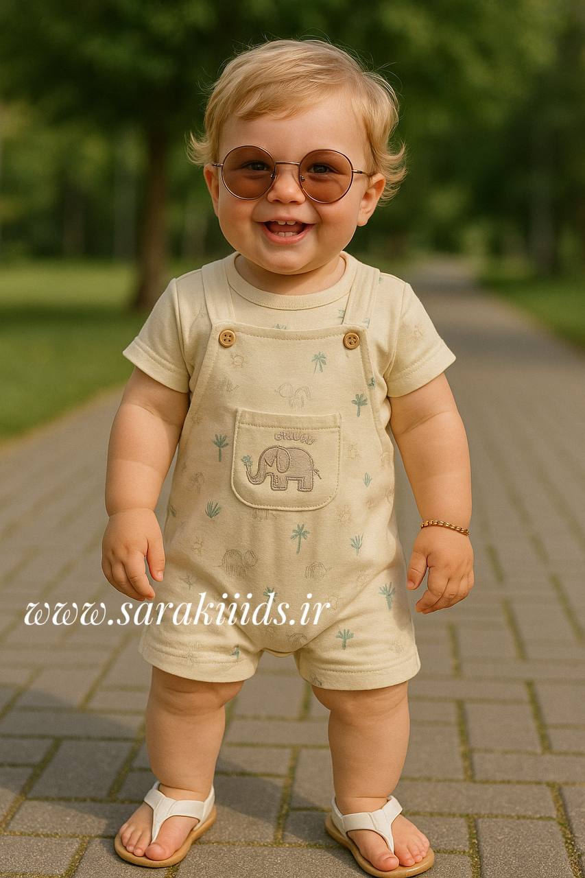 SK54178 تیشرت و بیلر شلوارکی - Image 1