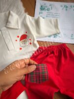 بادی شلوار لباس نوزادی بابانوئل(ارسال 15 آذر) - Image 3