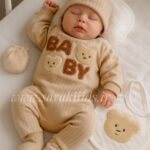 هفت تکه نخ پنبه بیمارستانی🥰(طرح BABY)