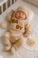 هفت تکه نخ پنبه بیمارستانی🥰(طرح BABY)