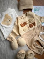 هفت تکه نخ پنبه بیمارستانی🥰(طرح BABY) - Image 3