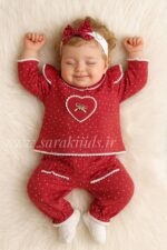 بلوز آستین بلند و شلوار نخ پنبه گل رخ (ارسال 30 آبان )