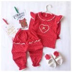 بلوز آستین بلند و شلوار نخ پنبه گل رخ (ارسال 30 آبان ) - Image 2