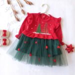 پیراهن دخترونه یلدایی مدل الیزا😇ارسال 30 ابان - Image 2