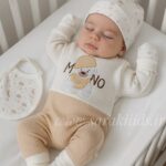 هفت تکه نخ پنبه بیمارستانی🥰(طرح خرس)