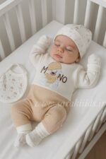 هفت تکه نخ پنبه بیمارستانی🥰(طرح خرس)