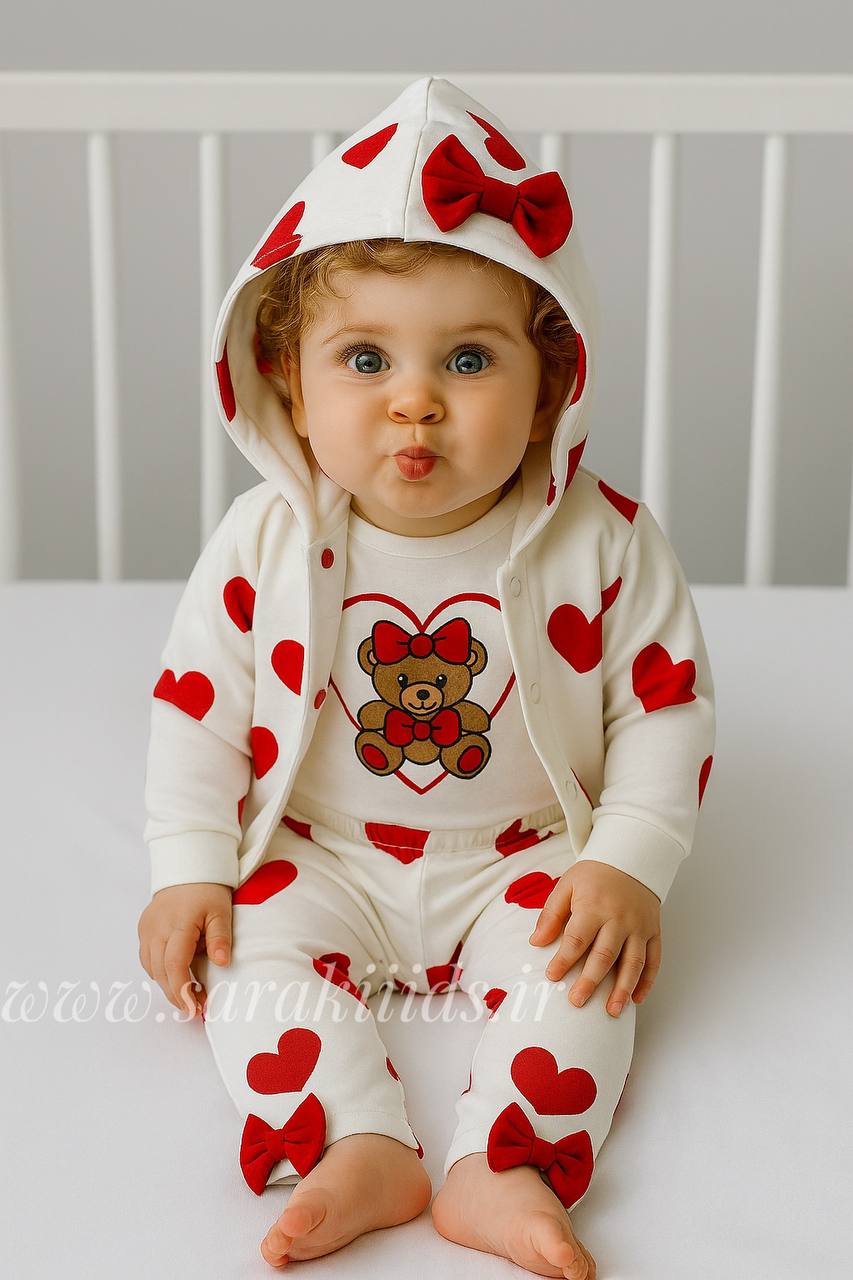 SK83998 سه تکه قلب برند ترک😍(ارسال 25 آبان) - Image 1