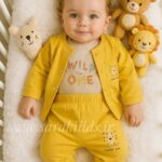 سه تکه نخ پنبه اسپرت 🥳طرح ببر