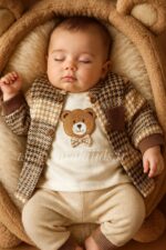 دو تکه شکت پاییزه و بلوز خرسی👌 - Image 4