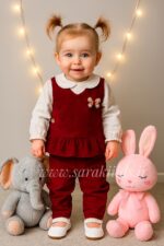 ❤️ست بلوز شلوار و سارافن ترانه❤️ ارسال 23 الا 25 آذر - Image 5