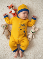 سرهمی نخ پنبه کلاهدار طرح AMICOE