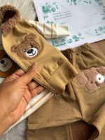 ست 3 تکه لباس نوزادی مدل خرسی - Image 2